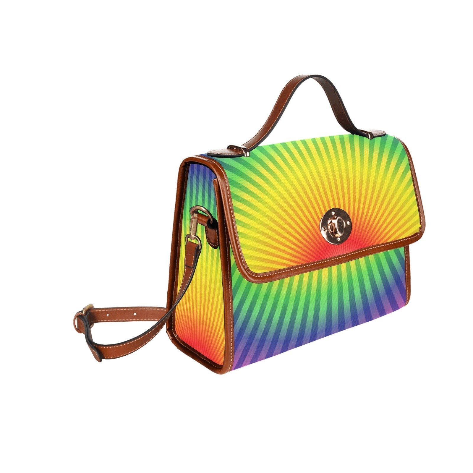 Canvas Rainbow Handbag - Pride Fire - D5790772 - Handbags