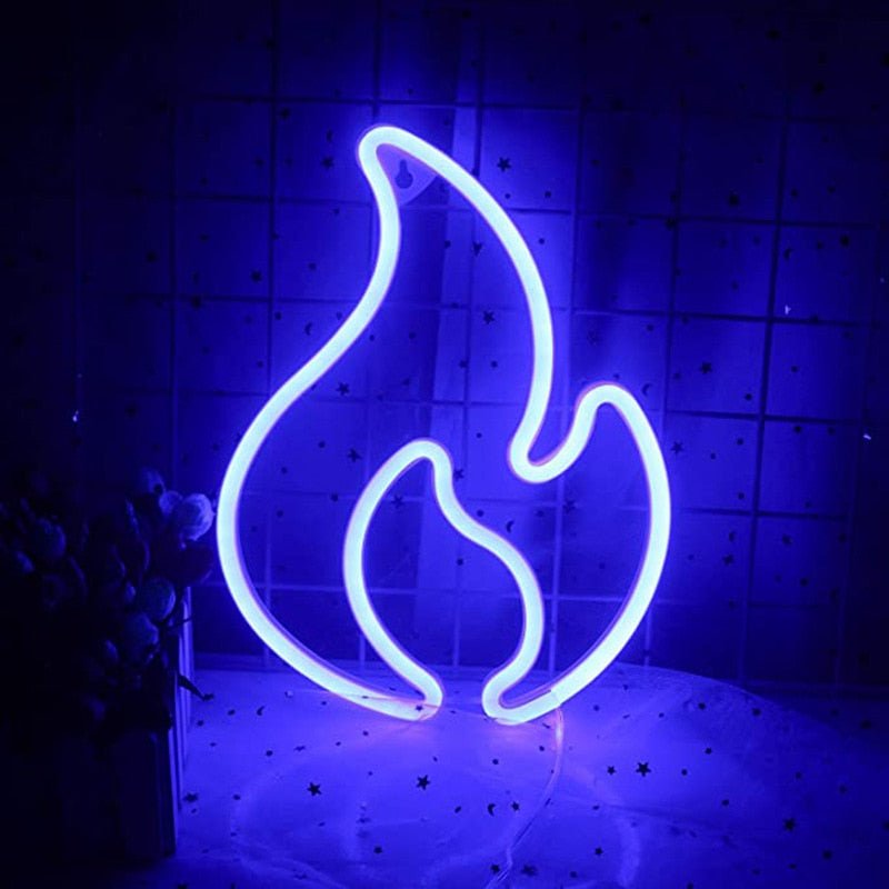 Fire Flame Neon Sign LED Light - Pride Fire - 773463_MZGS1QC -
