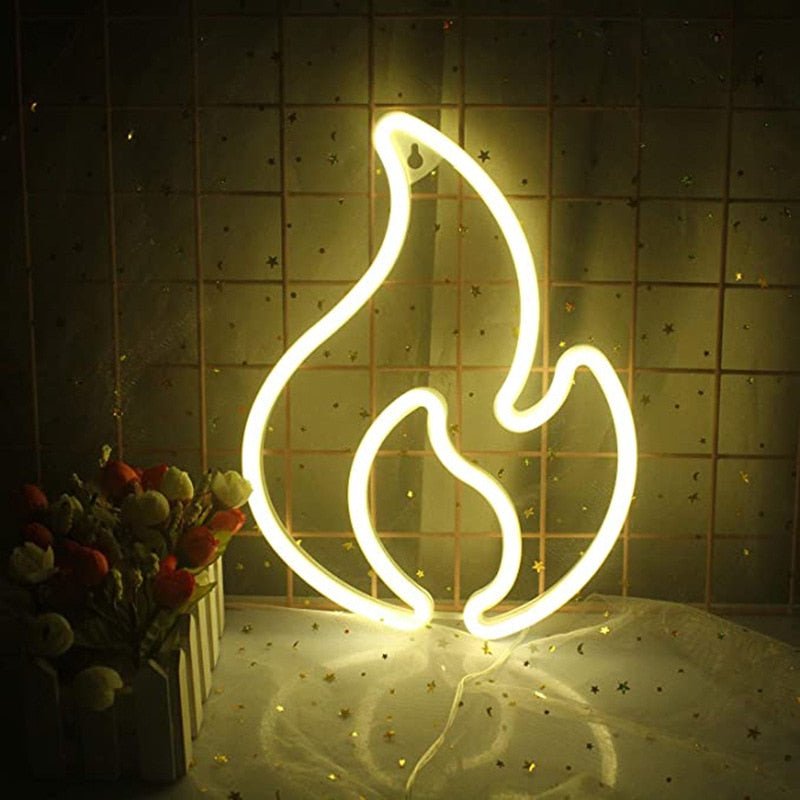 Fire Flame Neon Sign LED Light - Pride Fire - 773463_MZGS1QC -
