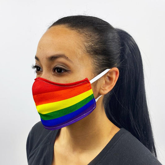 Gay Pride Flag Face Cover - Pride Fire - FM1459-L-MUL - Healthcare