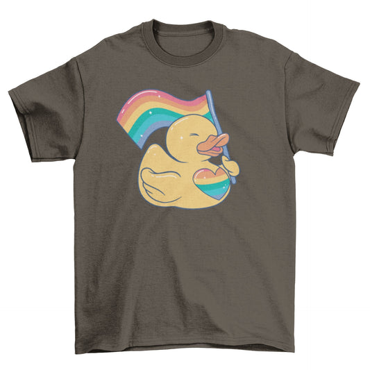 LGBTQ Rubber Duck t-shirt - Pride Fire - VX252178UNGT1M2XL - T-shirts