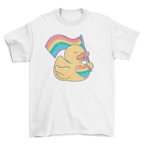LGBTQ Rubber Duck t-shirt - Pride Fire - VX252178UNGT1W2XL - T-shirts