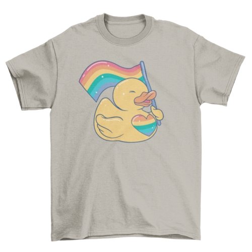 LGBTQ Rubber Duck t-shirt - Pride Fire - VX252178UNGT4Y2XL - T-shirts