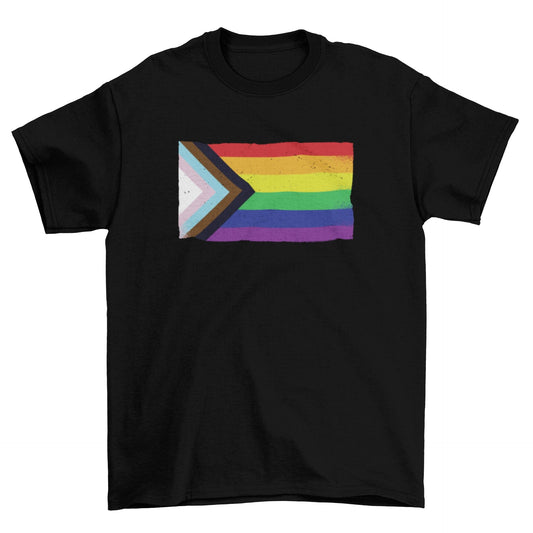 LGTBQ Pride Flag T-shirt - Pride Fire - VX215986UNGT1B2XL - T-shirts