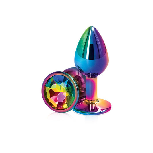 Multicolor Butt Plug - Small - Rainbow - Pride Fire - NSN0960-19 - Accessories