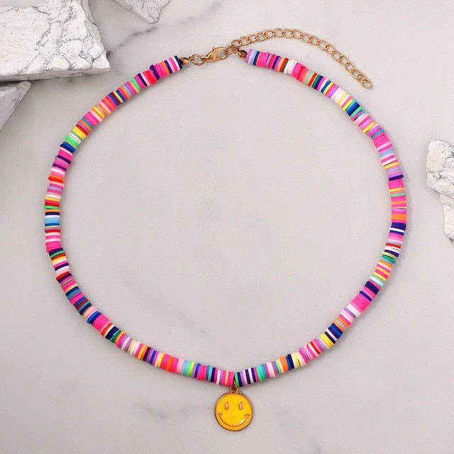 Multilayer Pearl Rainbow Beaded Necklace - Pride Fire - 768890_F6SOPLQ -