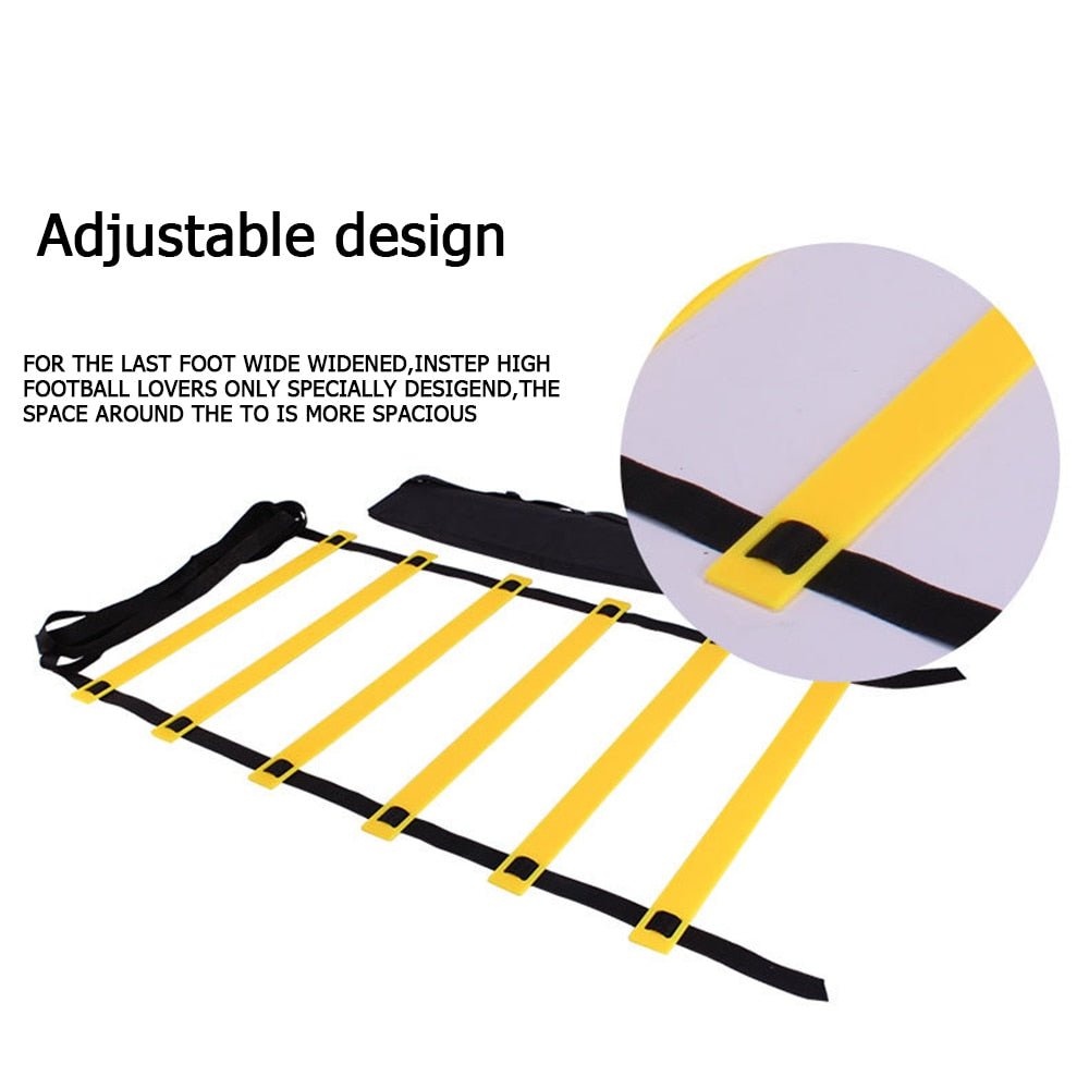Outdoor Indoor Adjustable Agility Training Ladder for Fitness - Pride Fire - 642556_F7XRORV -