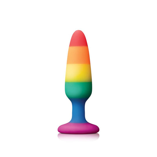 Pride Pleasure Butt Plug - Small - Rainbow - Pride Fire - NSN0408-52 - Accessories
