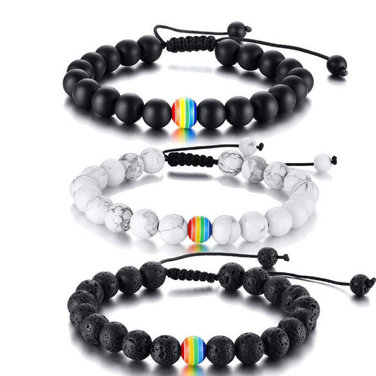 Rainbow Bead Pride Bracelets - Pride Fire - 483700_SUCADZM -