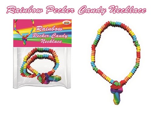Rainbow Cock Candy Necklace - Pride Fire - HTP2977 - Accessories