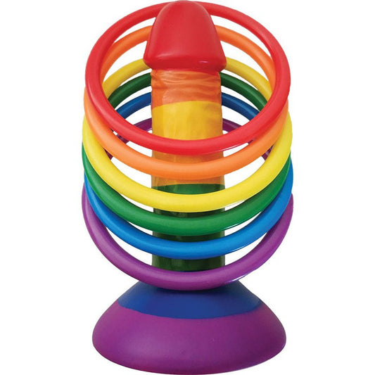 Rainbow Cock Ring Toss - Pride Fire - HTP3280 - Accessories