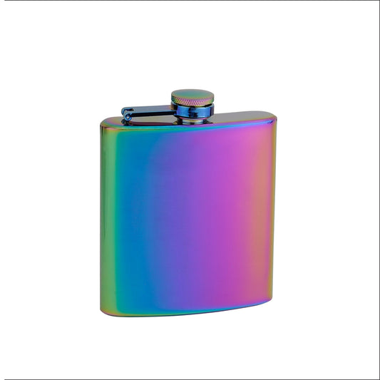 Rainbow Colored Flask 6oz - Pride Fire - 6OZEPTD - Home & Garden