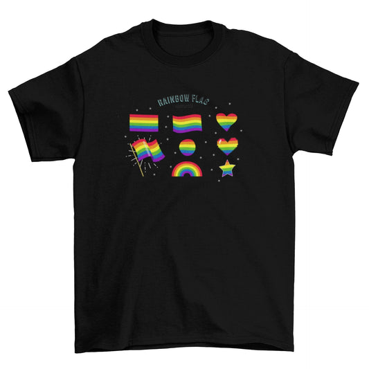 Rainbow Flag Elements Collection t-shirt - Pride Fire - VX151462UNGT1B2XL - T-shirts
