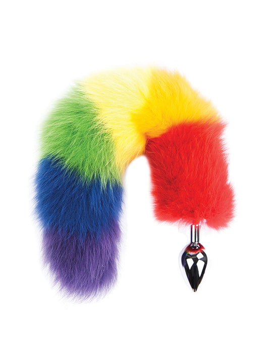 Rainbow Foxy Tail Anal Plug - Pride Fire - HTP3242 - Accessories