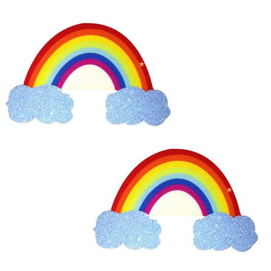 Rainbow Glitter Pasties - Pride Fire - NN-FA-RAI-NS - Accessories