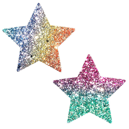 Rainbow Glitter Starry Nights Nipz - Pride Fire - NN-SSR-STR-NS - Accessories