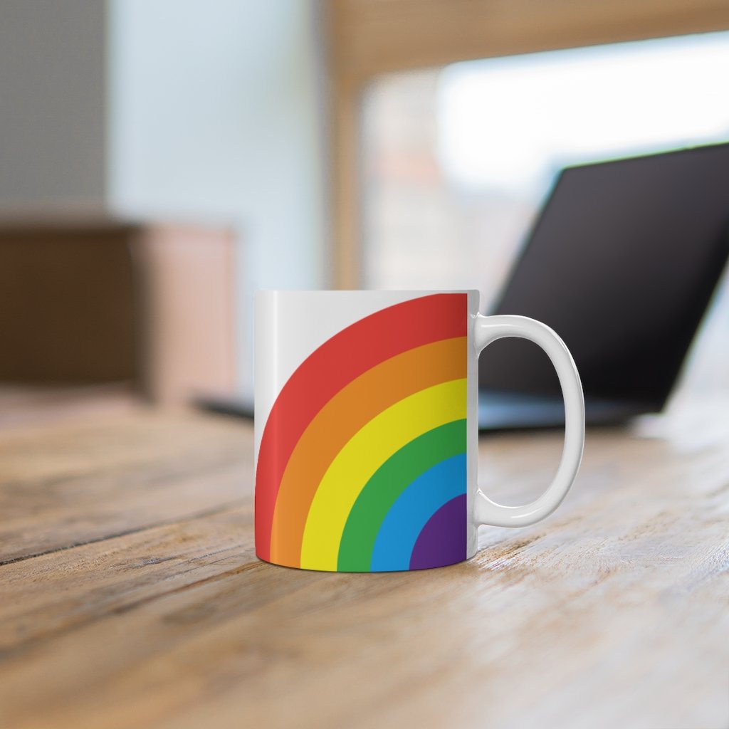 Rainbow Love Mug 11oz - Pride Fire - 2785327722 - Drinkware