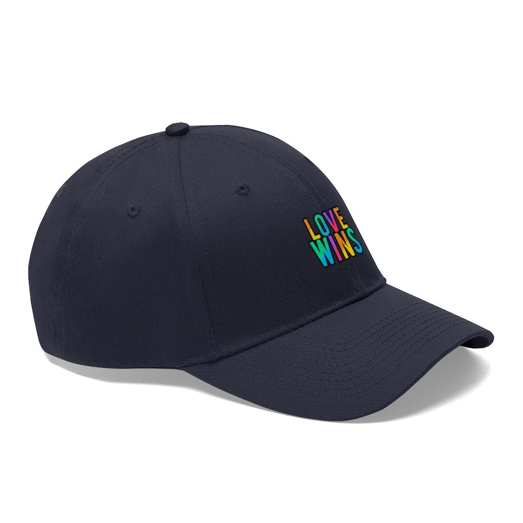 Rainbow Love Wins Unisex Twill Cap - Pride Fire - 2785201621 - Men's Clothing