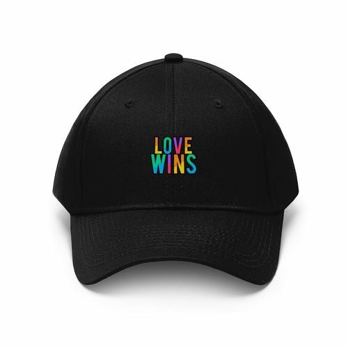 Rainbow Love Wins Unisex Twill Cap - Pride Fire - 2785201621 - Men's Clothing