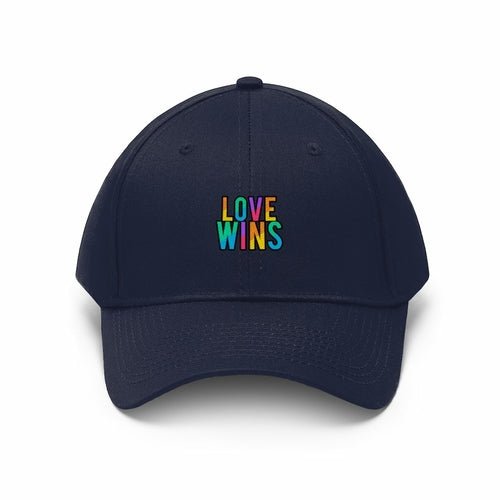 Rainbow Love Wins Unisex Twill Cap - Pride Fire - 2785201623 - Men's Clothing