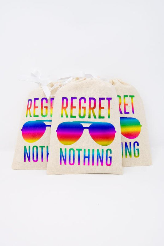 Rainbow Regret Nothing! Hangover Kit Bags - Pride Fire - F12-GDBAG-RBW-0046-NA - handbags