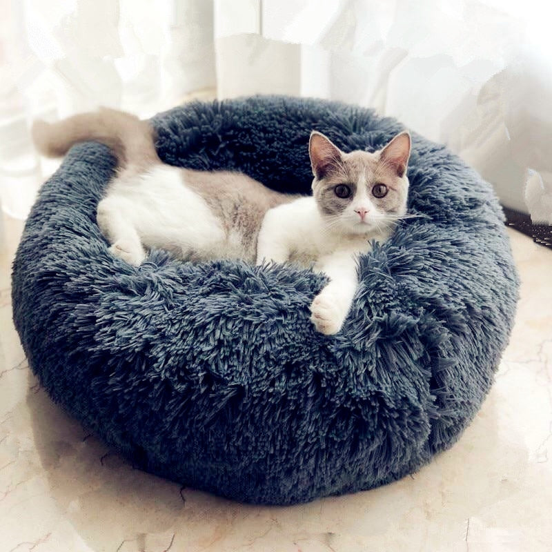 Round Cat and Pet Dog Bed  Sleeping Cushion