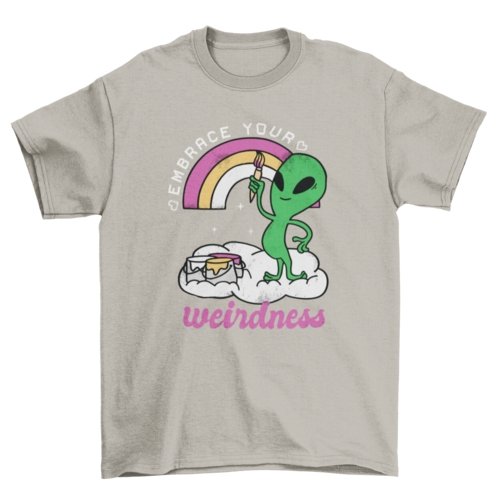 Alien Pride Rainbow T-shirt - Pride Fire - VX260749UNGT4Y2XL - T-shirts