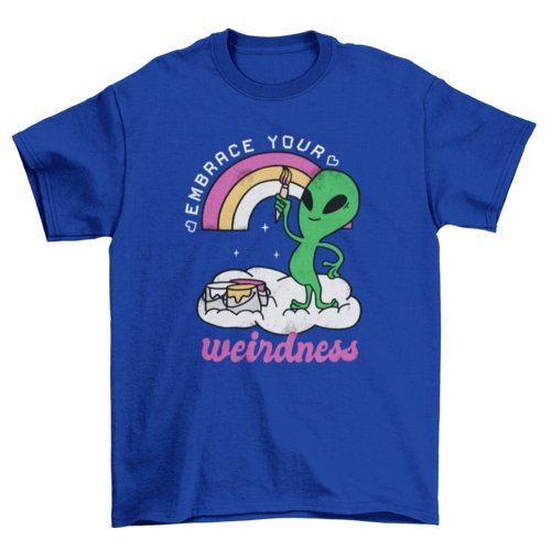 Alien Pride Rainbow T-shirt - Pride Fire - VX260749UNGT7C2XL - T-shirts