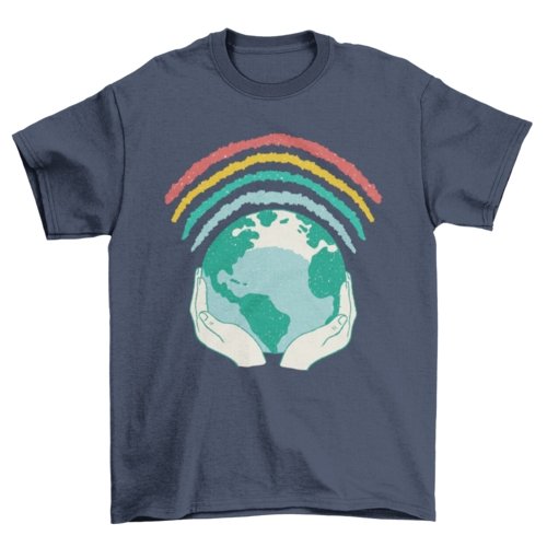 Earth Rainbow T-shirt - Pride Fire - VX195313UNGT1N2XL - T-shirts