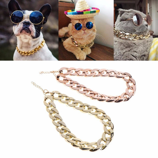 Fashionable Gold Pet Chain Necklace - Pride Fire - 18741_NATYIGI -