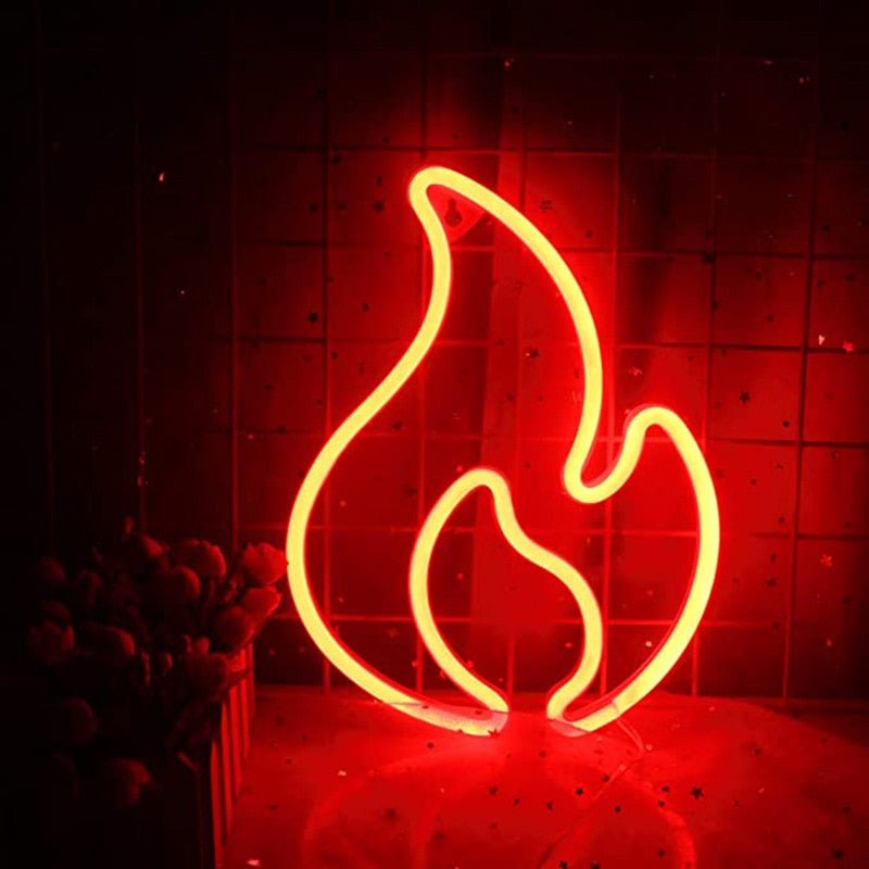 Fire Flame Neon Sign LED Light - Pride Fire - 773463_MZGS1QC -