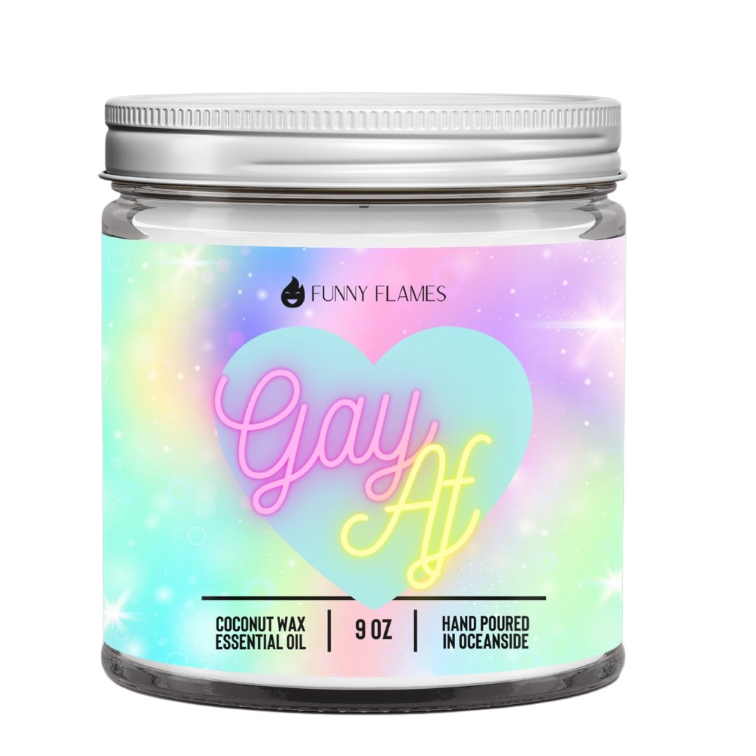 Gay Af - LGBTQ+ Candle - Pride Fire - FCD-231 - Diffusers, Oils & Candles