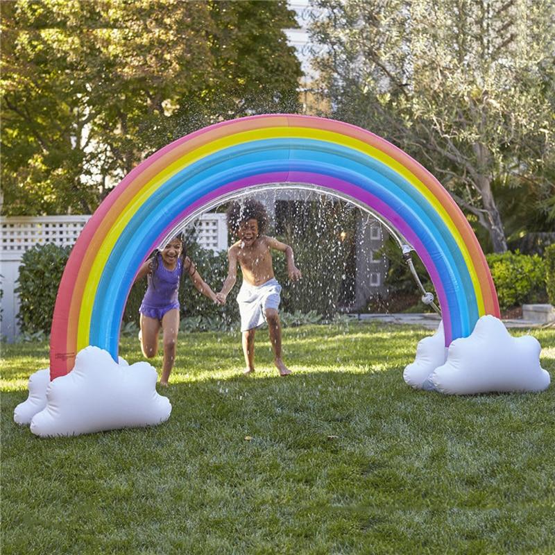 Ginormous Rainbow Cloud Sprinkler Giant Inflatable - Pride Fire - 7428_8O1QL3K -