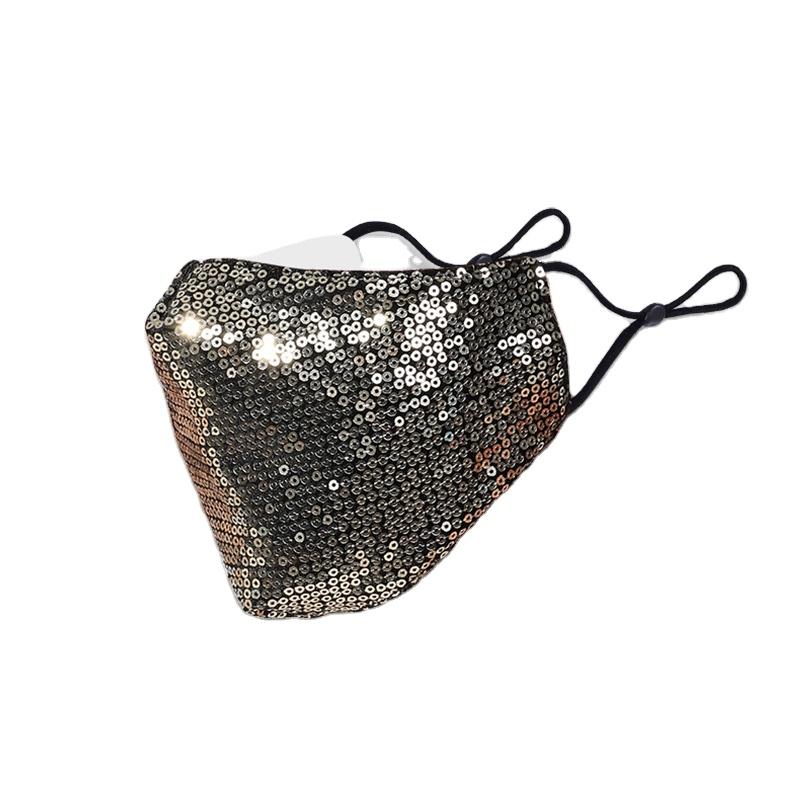 Gold Glitter Sparkling Fashion Mask - Pride Fire - PRODUCT - Accessories