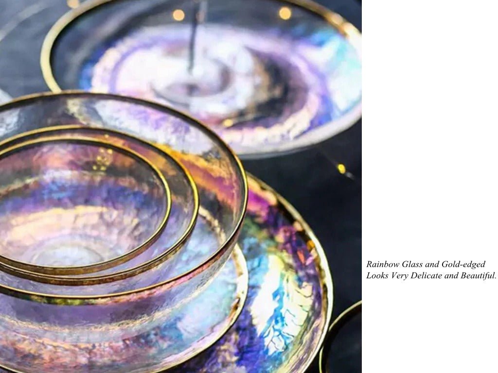 Gold Rimmed Salad Bowl - Pride Fire - 14921_TSZIJLB - Salad Bowl