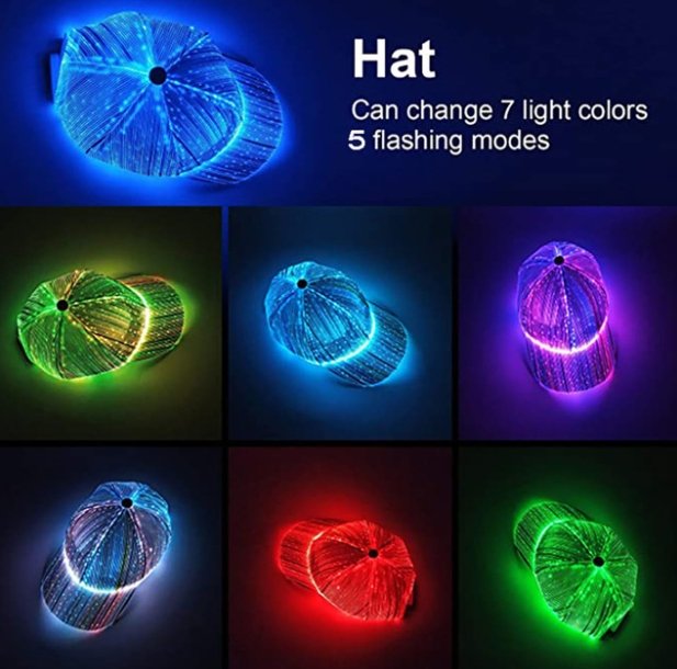 Led Light Up Hoed Glowing Dark Baseball Cap - Pride Fire - 606867_LXN00KI -