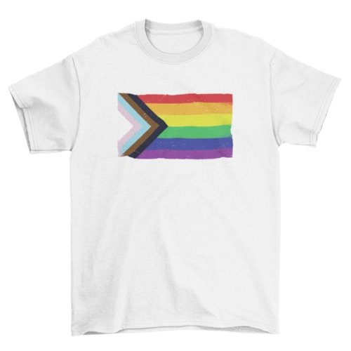 LGTBQ Pride Flag T-shirt - Pride Fire - VX215986UNGT1W2XL - T-shirts