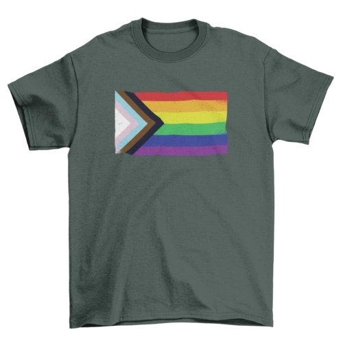 LGTBQ Pride Flag T-shirt - Pride Fire - VX215986UNGT2F2XL - T-shirts