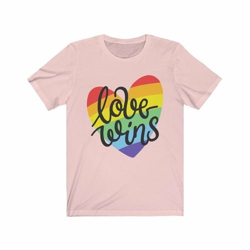 Love Wins Rainbow Heart t-shirt - Pride Fire - 796843545 - T-shirts