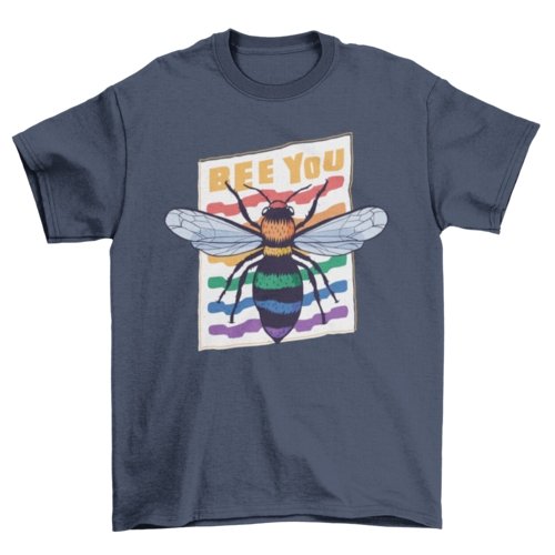 Pride Bee You Quote T-shirt - Pride Fire - VX187870UNGT1N2XL - T-shirts