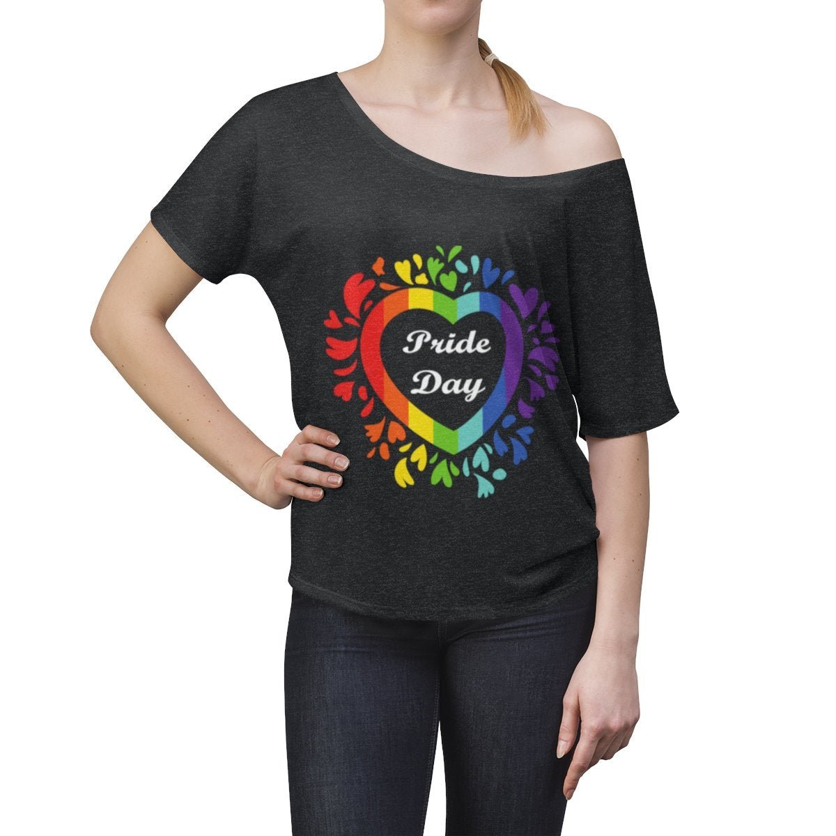 Pride Day Rainbow Heart Top - Pride Fire - 737758479 - T-shirts