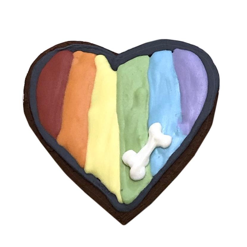 Pride Heart Dog Treat - Pride Fire - bkprid - Petcare