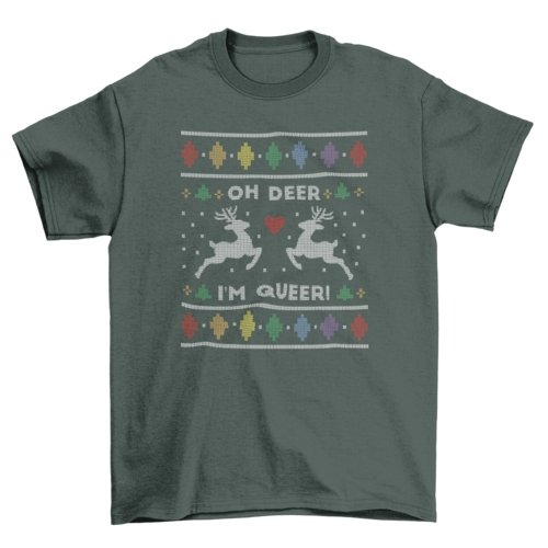 Queer Ugly Christmas t-shirt - Pride Fire - VX279684UNGT2F2XL - T-shirts