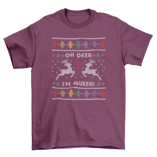 Queer Ugly Christmas t-shirt - Pride Fire - VX279684UNGT5R2XL - T-shirts