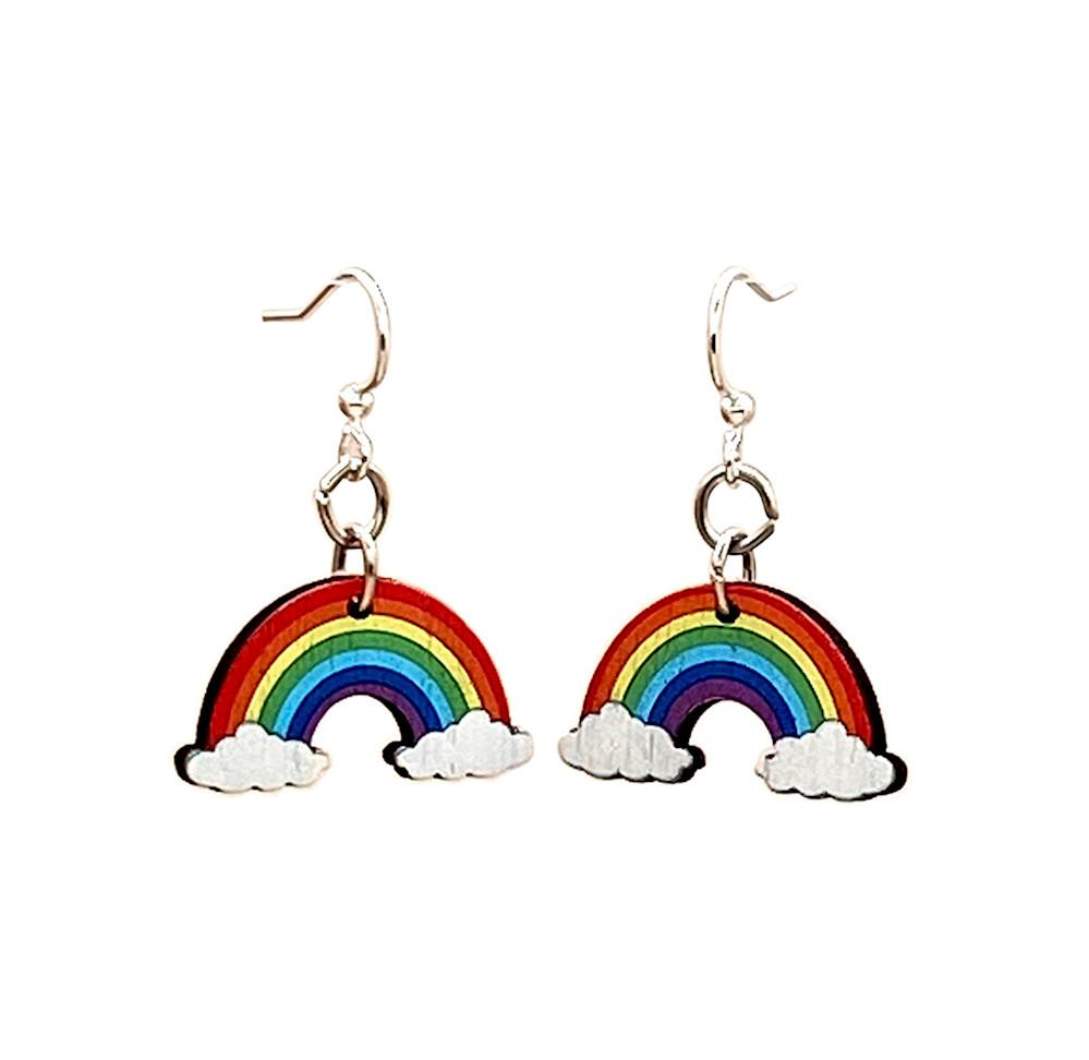 Rainbow Earrings Cloud - Pride Fire - T051 - Earrings