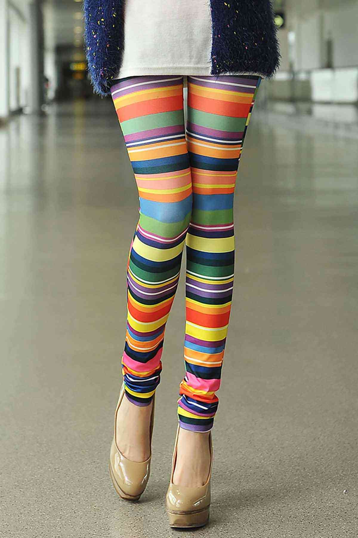 Rainbow Leggings - Pride Fire - MS79304 - Women's Clothing