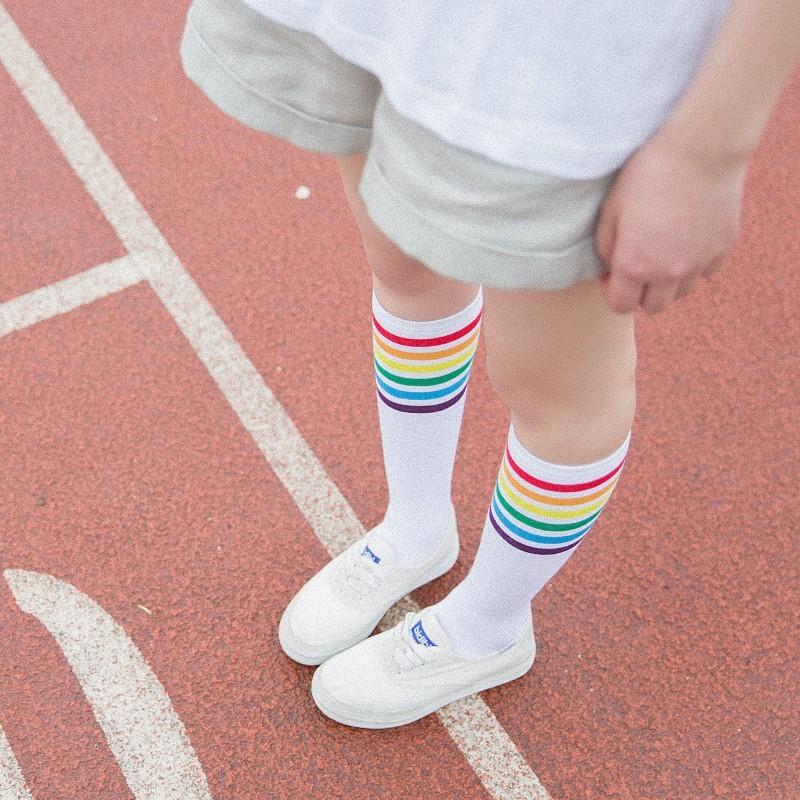 Rainbow Long Socks - Pride Fire - 5887_EWSIOKO -