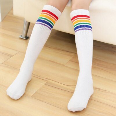 Rainbow Long Socks - Pride Fire - 5887_EWSIOKO -