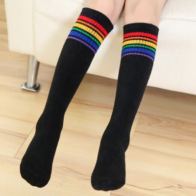 Rainbow Long Socks - Pride Fire - 5887_X61K1RE -