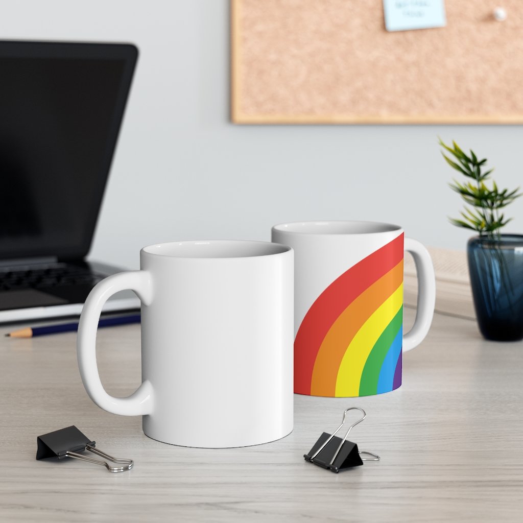 Rainbow Love Mug 11oz - Pride Fire - 2785327722 - Drinkware